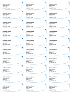 blank half page shipping label template sample