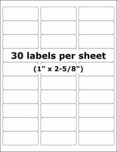 editable 3 1/3 x 4 shipping label template excel