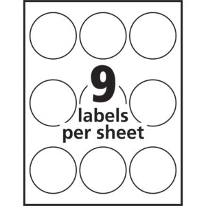 free blank 2 inch round label template sample