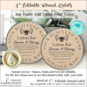 free editable 3 inch round labels template sample