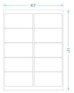 free printable half page shipping label template sample