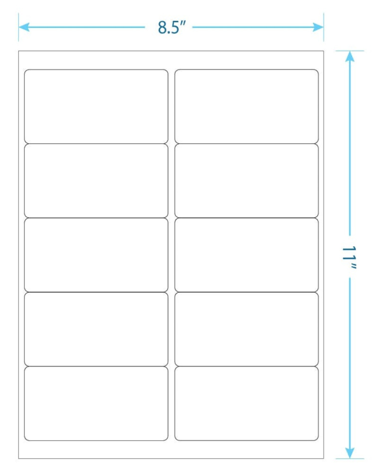 free printable half page shipping label template sample