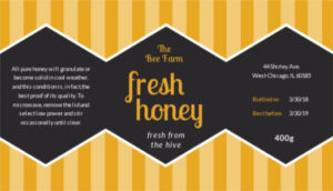 free printable honey jar labels template word