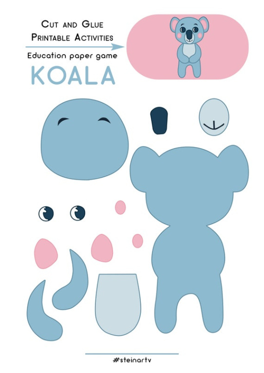 free printable koala paper round label template sample