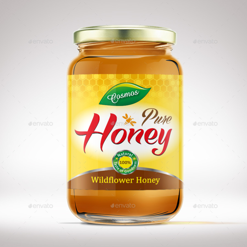 honey jar labels template