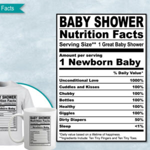 printable baby shower nutrition fact label template