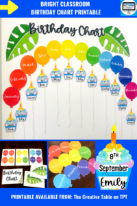 Classroom Birthday Calendar Template Doc Sample