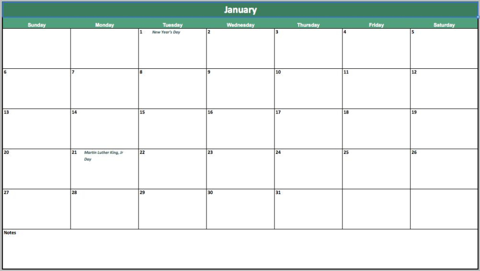 Editable Daily Event Calendar Template Pdf