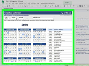 editable google sheet calendar template free sample