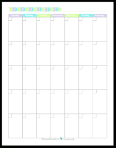 editable monthly free printable blank calendar template excel