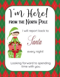 elf on the shelf paper template doc