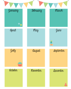 Employee Birthday Calendar Template Excel Example