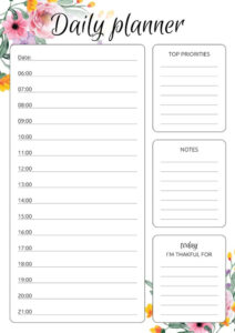 Free  10 Hour Daily Calendar Template Doc Sample