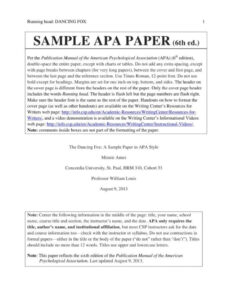 free blank apa style research paper template word