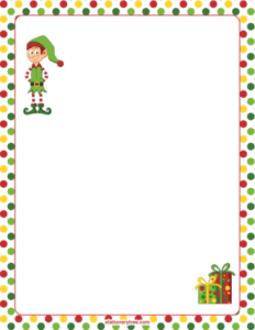 free blank elf on the shelf paper template sample