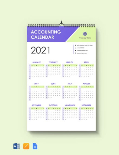 free  calendar template in google docs doc