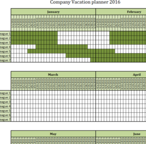 Free Custom Office Vacation Calendar Template Pdf Sample