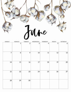 free  customizable cute blank calendar template