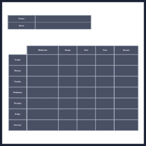 Free  Daily Medication Calendar Template  Sample