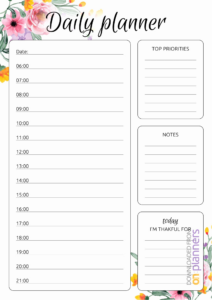 Free  Daily Task Calendar Template Doc Sample