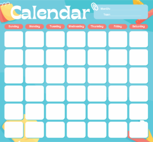 free editable blank calendar template free printable doc