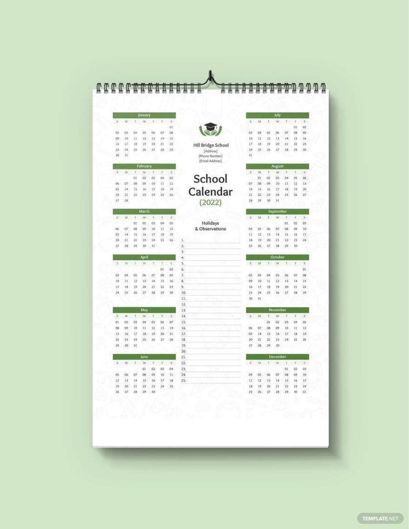 Free Editable Daily Desk Calendar Template Pdf