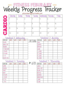 Free Editable Daily Workout Calendar Template Doc Sample