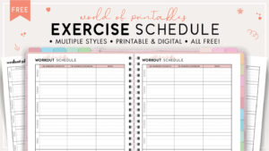 Free Editable Daily Workout Calendar Template Excel