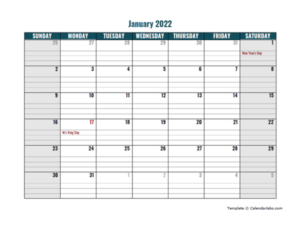 free editable google docs monthly calendar template pdf