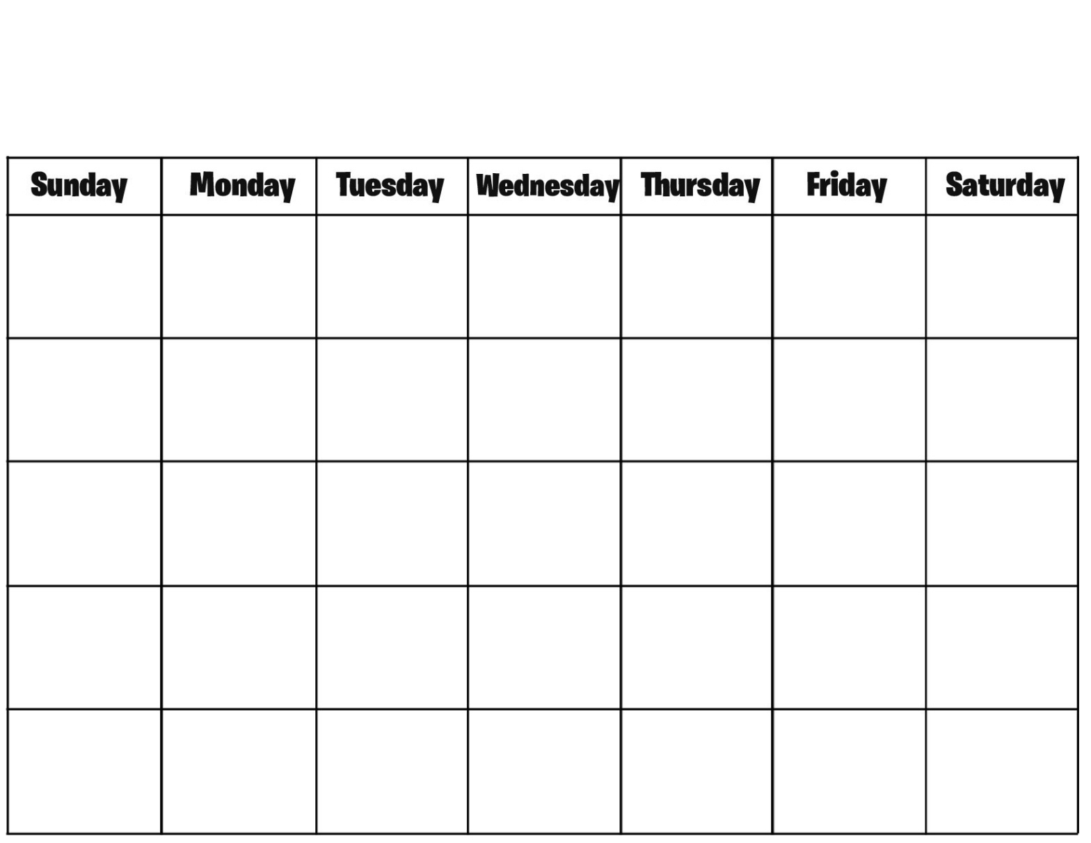 free editable monthly free printable blank calendar template doc