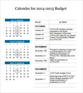 free  monthly budget calendar template free excel