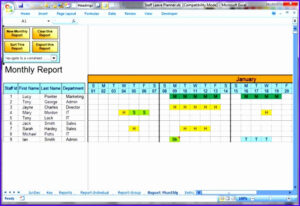 Free  Office Vacation Calendar Template Excel Sample