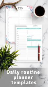 Free Printable Daily Routine Calendar Template