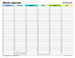 free printable monthly free printable blank calendar template excel