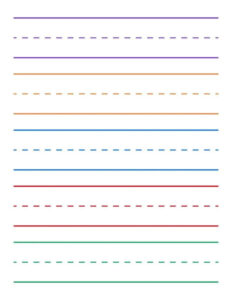 free printable writing paper template for kindergarten word