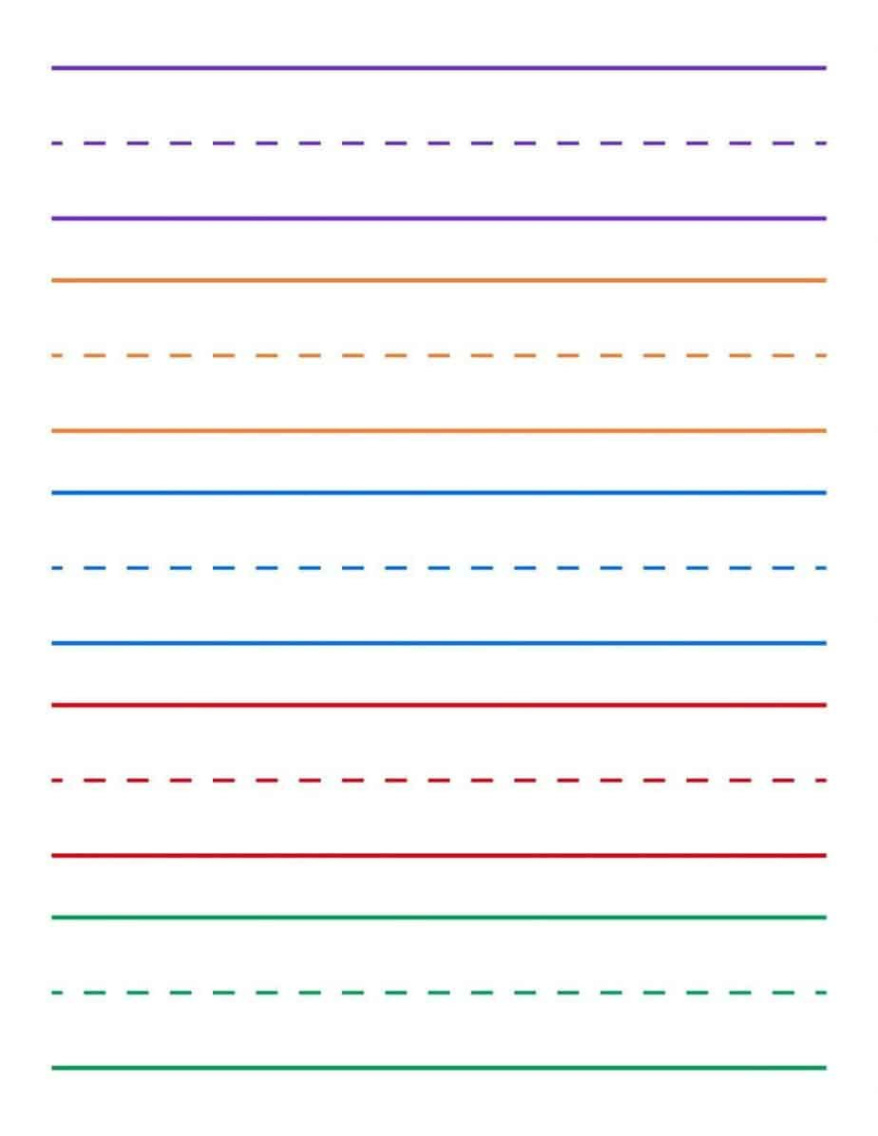 free printable writing paper template for kindergarten word