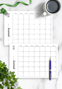 free sample free blank calendar template printable doc