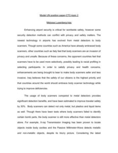 free sample model un position paper template