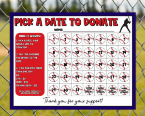 free sample pick a date calendar fundraiser template free excel
