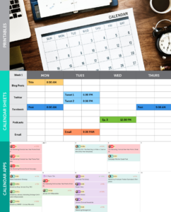 free  social media editorial calendar template sample