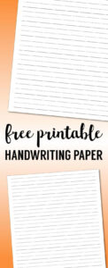 handwriting paper template for kindergarten example