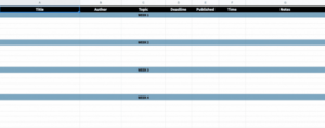 printable editorial calendar template google sheets excel