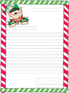 printable elf on the shelf paper template