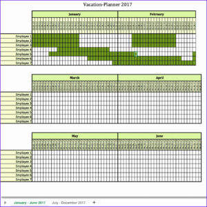 Printable Office Vacation Calendar Template Pdf