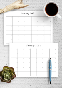 printable pdf blank calendar template doc