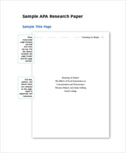 sample research paper template apa format excel