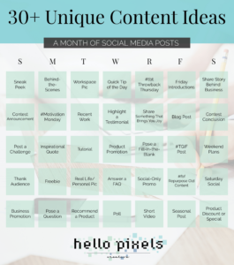 social media content calendar template free doc