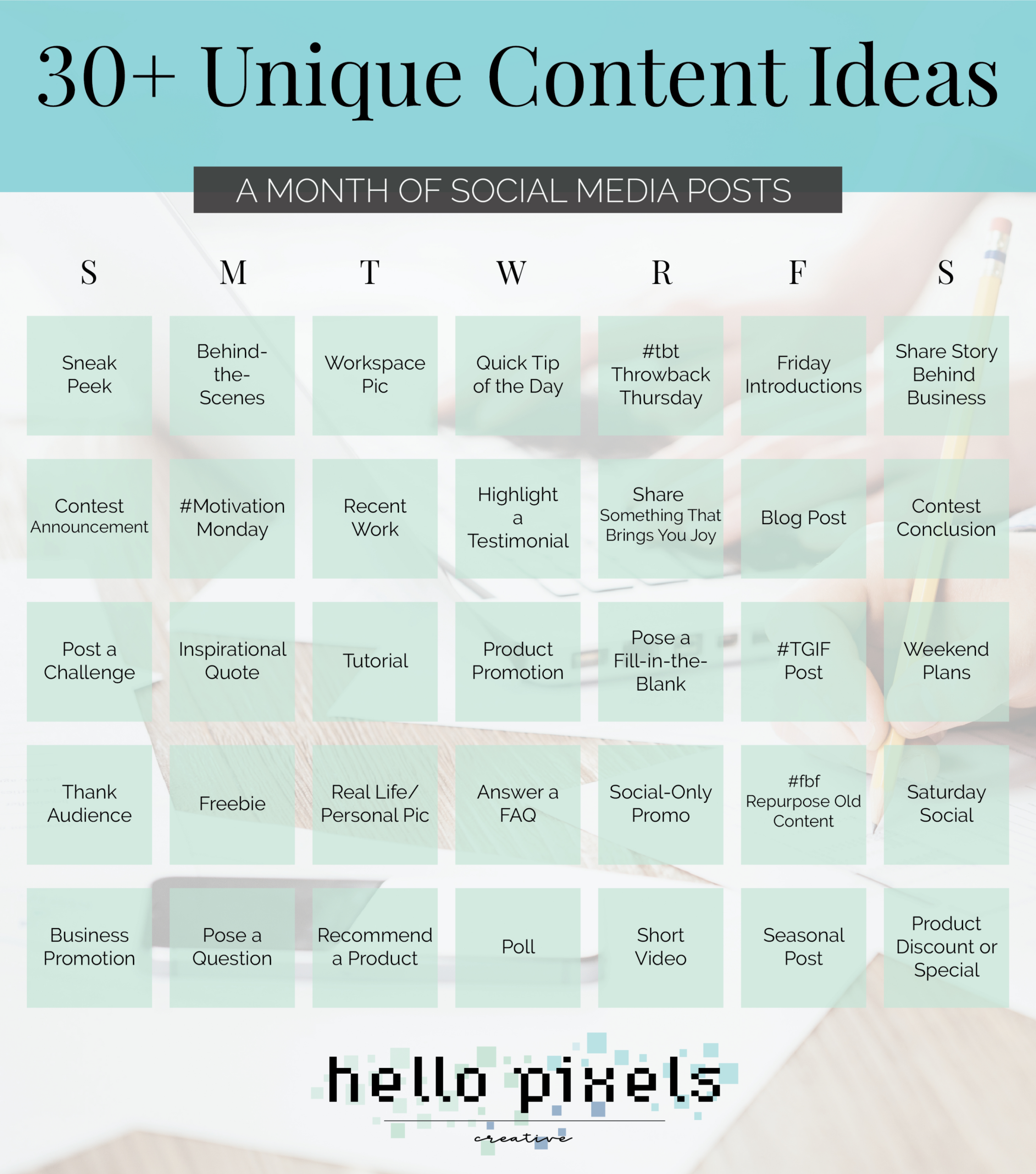 social media content calendar template free doc