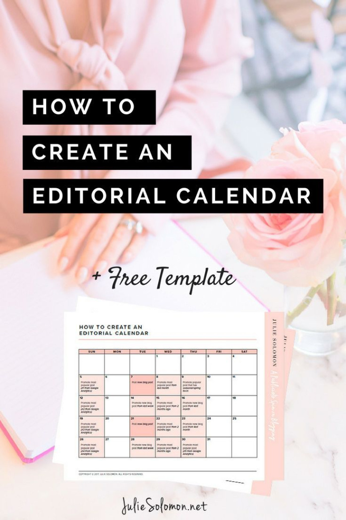 Editable Newsletter Editorial Calendar Template Doc Example