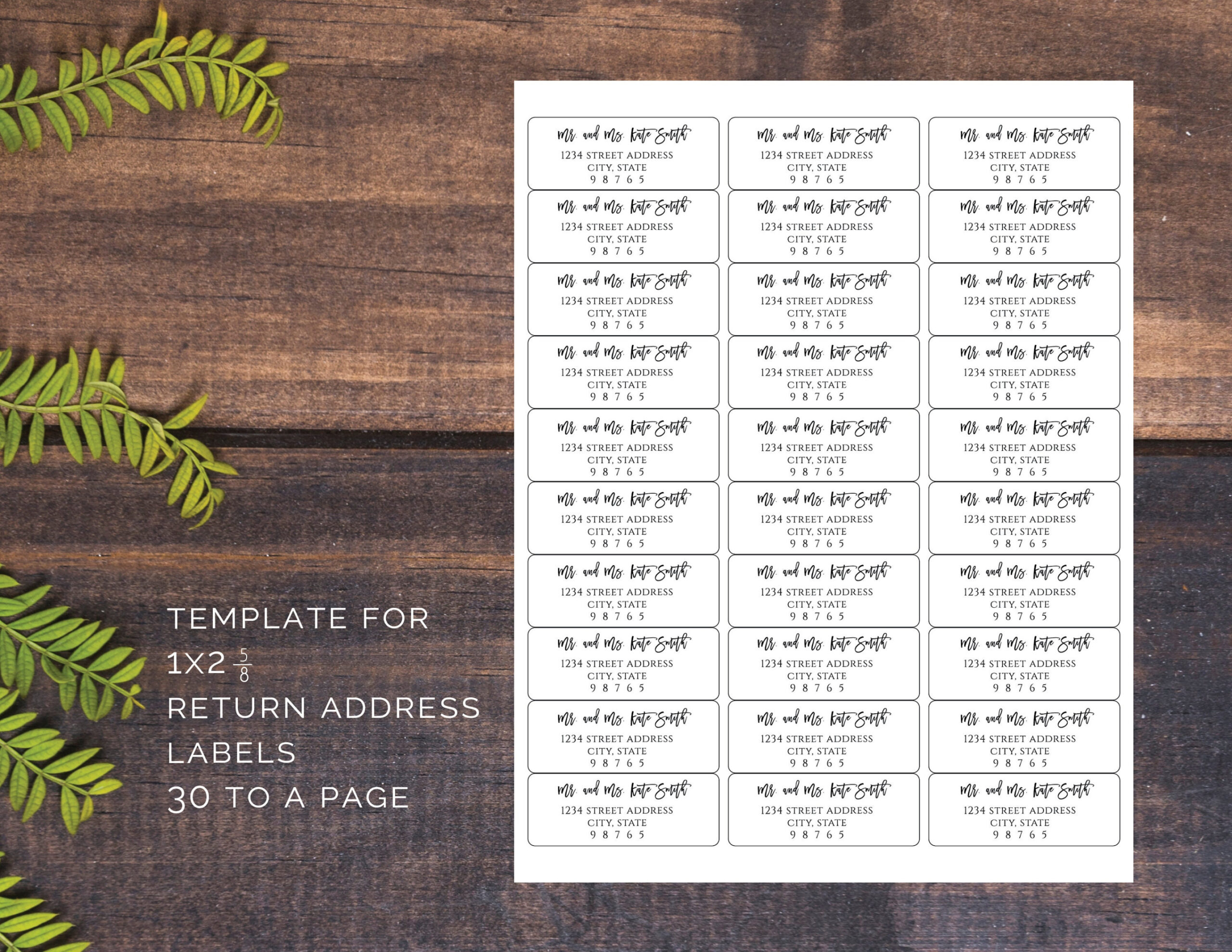 free blank shipping label with return address template doc